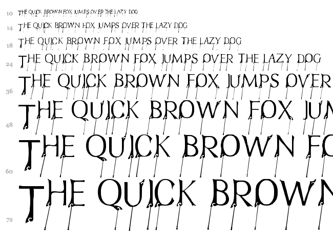 FTF Indonesiana Bramanangkoe font waterfall